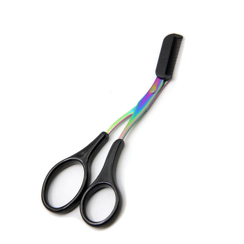 Eyebrow Trimmer Scissor with Comb Facial Hair Removal Grooming Shaping Shaver Cosmetic Makeup Accessories - ROUTINE FASHION